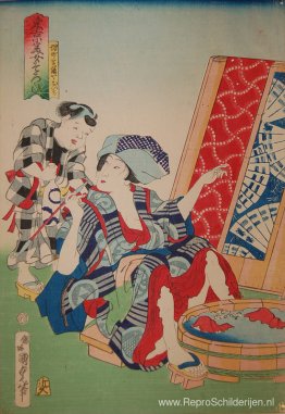 Oichi uit de serie Beauties of Tokyo Oichi uit de serie Beauties of Tokyo