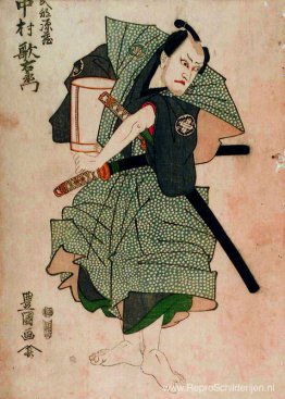 Utaemon Nakamura III als Genzo Takebe door Toyokuni Utagawa I Utaemon Nakamura III als Genzo Takebe door Toyokuni Utagawa I