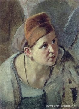 Gebogen figuur van een vrouw Gebogen figuur van een vrouw