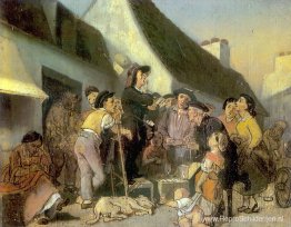 Verkoper zangers. Schetsen Verkoper zangers. Schetsen