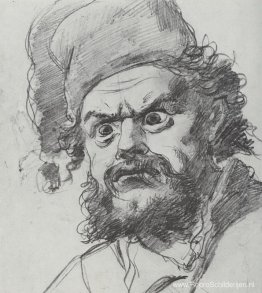 Het hoofd van Poegatsjov. Schetsen Het hoofd van Poegatsjov. Schetsen