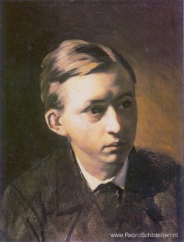 Portret van de schilder Nikolai Kasatkin Portret van de schilder Nikolai Kasatkin