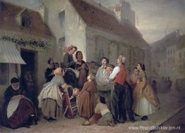 Verkoper van liedboeken Verkoper van liedboeken
