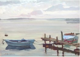 Ochtend op het meer. Etude. Ochtend op het meer. Etude.