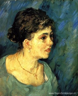 Portret van een vrouw in blauw Portret van een vrouw in blauw