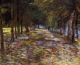 Avenue in Voyer d'Argenson Park in Asnières Avenue in Voyer d'Argenson Park in Asnières