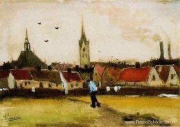 Gezicht op Den Haag met de Nieuwe Kerk Gezicht op Den Haag met de Nieuwe Kerk