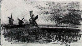 Windmolens in Montmartre Windmolens in Montmartre