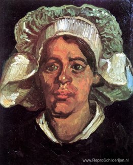 Hoofd van een boerin met witte muts Hoofd van een boerin met witte muts