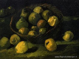 Stilleven met mand met appels Stilleven met mand met appels