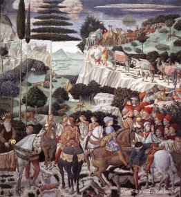 Processie van de oudste koning Processie van de oudste koning