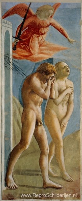 Adam en Eva verbannen uit het paradijs Adam en Eva verbannen uit het paradijs