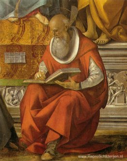 St. Jerome (detail uit Virgin Enthroned with Saints) St. Jerome (detail uit Virgin Enthroned with Saints)