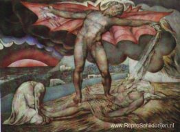 Satan slaat Job met zweren Satan slaat Job met zweren