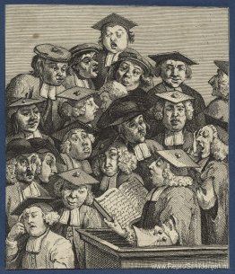 Geleerden tijdens een lezing Geleerden tijdens een lezing