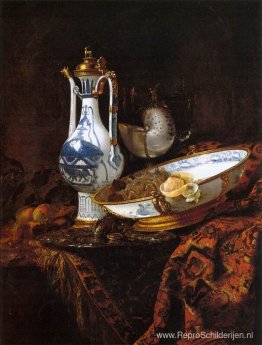Stilleven met een Aquamanile, fruit en een Nautilusbeker Stilleven met een Aquamanile, fruit en een Nautilusbeker