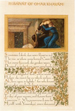 De Rubaiyat van Omar Khayyam, tekst en decoratie door Morris met De Rubaiyat van Omar Khayyam, tekst en decoratie door Morris met