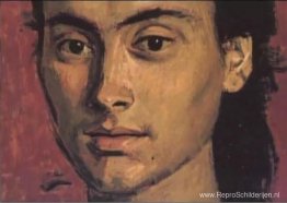 Portret van een meisje, detail Portret van een meisje, detail