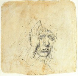 Zelfportret met omslagdoek Zelfportret met omslagdoek