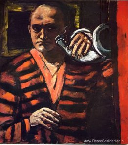 Zelfportret met trompet Zelfportret met trompet