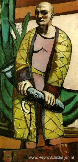 Zelfportret met een saxofoon Zelfportret met een saxofoon