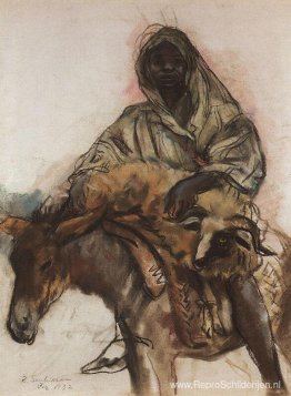 Arabier op een ezel Arabier op een ezel